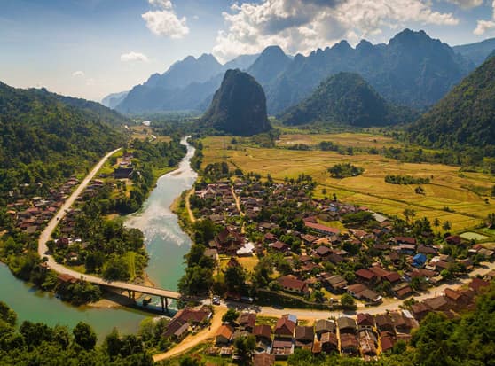 Classic Overland Laos Tour-Vientiane-Vang Vieng-Luang Prabang-Nong Khiau-Luang Prabang